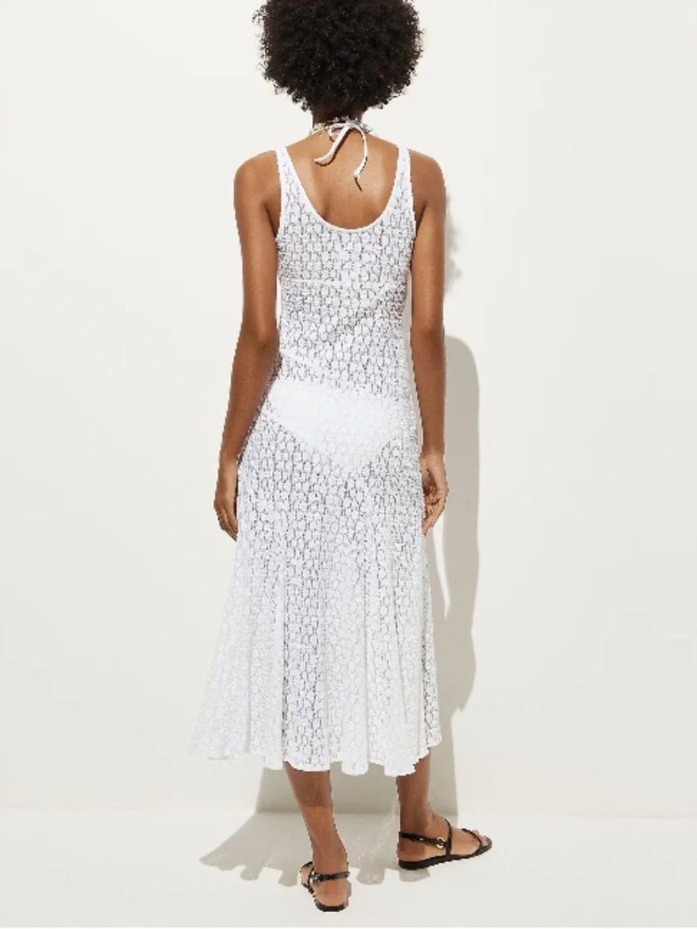 J.Crew Sheer scoopneck lace dress CS553